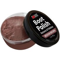 Jobsite Boot Polish, 54025, Medium Brown, 3 OZ