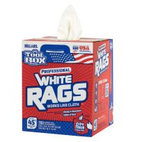 TooLBOX® White Rags Box, 200-Count, 5820201
