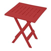 Gracious Living Folding Side Table, 14312-6PDQ, Red Explosion