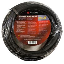 Apache 200 PSI Multipurpose (AG 200) EPDM Air & Water Hose, 10031560, Black, 1/4 IN x 25 FT