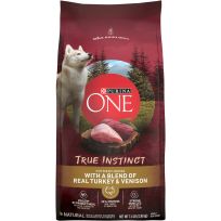PURINA® ONE® True Instinct with A Blend of Real Turkey & Venison Dry Dog Food, 198-812-15, 7.4 LB Bag