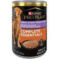 PURINA® PRO PLAN® Complete Essentials Grain Free Wet Classic Wet Dog Food, Turkey & Sweet Potato Entrée, 199-826-15, 13 OZ Can