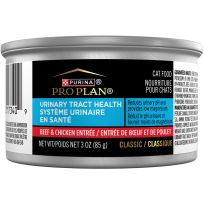 PURINA® PRO PLAN® Urinary Tract Health Beef & Chicken Entree Classic Cat Food, 198-356-15, 3 OZ Can