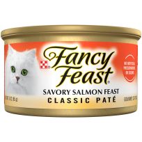 PURINA® Fancy Feast® Salmon Feast Classic Grain Free Wet Cat Food Pate, 198-741-15, 3 OZ Can