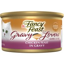PURINA® Fancy Feast® Gravy Lovers Chicken Feast in Gravy Grilled Gourmet Wet Cat Food, 199-010-15, 3 OZ Can