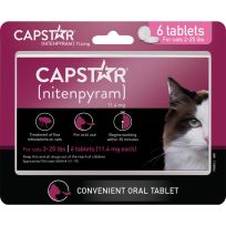 Capstar Flea Tabs for Cats 2-25 LB, 6-Count, 03084