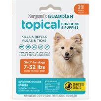 Sergeants Guardian Flea & Tick Squeeze On for Dogs 7 - 33 LB, 3-Count, 60072