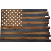 Backyard Expressions Wooden Rustic Flag, 911905