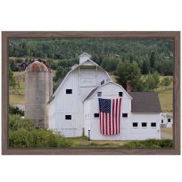 Backyard Expressions Wooden White barn Sign, 911929