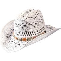 Turner Hat Company Fashion Western Cowboy Hat, 15540, White Tayo Straw, One Size Fits Most