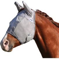 Cashel Crusader Fly Mask with Ears, CFMHSE, Grey, Horse