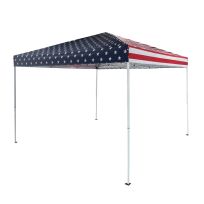 BLACK SIERRA EQUIPMENT® Straight Leg Patriotic Canopy, TNT-015-RWB-BSE