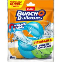 ZURU Bunch O Balloons Reusable Water Balloons, 6-Pack, 56593