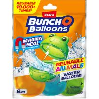 ZURU Bunch O Balloons Reusable Animal Water Balloons, 6-Pack, 56714