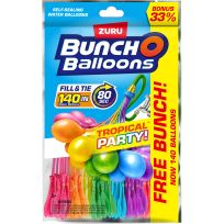 ZURU Bunch O Balloons Tropical Party Self-Sealing Water Balloons, 140-Count, 56716