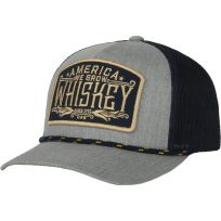 Rural Cloth We Grow Whiskey Hat, WGW-H02, Grey / Blue Mesh, One Size Fits Most