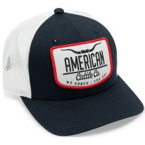 American Cattle Co Hat, ACC-H02, Blue / White, One Size Fits Most