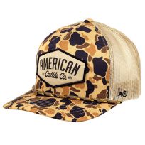 American Cattle Co We Grow Beer Hat, DMN-H03, Old School Camo, One Size Fits Most