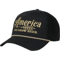 Rural Cloth We Grow Beer Foamie Hat, WGB-P01, Black, One Size Fits Most