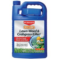 BIOADVANCED® All In One Lawn Weed & Crabgrass Killer, Concentrate, ZZBY704190S, 1 Gallon