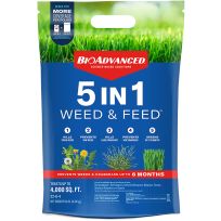 BIOADVANCED® 5-in-1 Weed & Feed, Granules, BY704860L, 9.6 LB