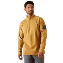 Ariat® Men's Fire Resistant Combat Stretch Patriot 1/4 Zip Work Shirt