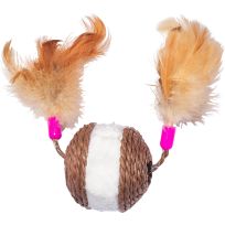 MAIN ST. PET™ Feather Yarn Ball Cat Toy, MSP-041-S