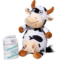 MAIN ST. PET™ 2-In-1 Cow & Milk Plush Dog Toy, MSP-059-S