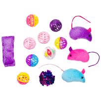 MAIN ST. PET™ Ball & Mice Variety Pack Cat Toys, 13-Piece, MSP-063