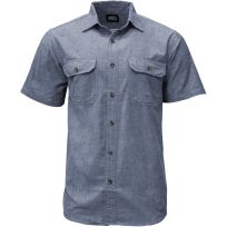Key Men's Chambray Short Sleeve Work Shirt