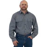 Key Men's Chambray Long Sleeve Work Shirt