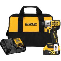 DEWALT Brushless Cordless Impact Driver Drill Kit, 1/4 IN, 20V MAX XTREME, DCF845P1