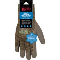 Kinco Men's Frost Breaker® Camo Thermal Knit Shell & Latex Palm Glove, 1788CS-L, Camouflage, Large