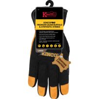 Kinco Men's KincoPro™ Premium Grain Buffalo & Synthetic Hybrid Glove