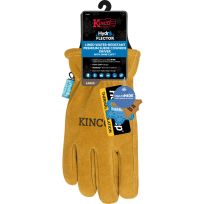 Kinco Men's HydroFlector™ Lined Water-Resistant Premium Suede Cowhide Driver with Omni-Cuff™ Glove