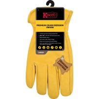 Kinco Men's Premium Grain Deerskin Driver Glove, 90CS-L, Golden, Large