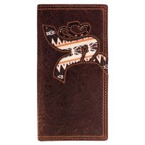 Hooey "Trap" Roughy Rodeo Wallet, RW011-BRAZ, Brown