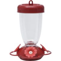PERKY-PET® Impatient Top Fill Plastic Hummingbird Feeder, 135TF, Red, 16 OZ