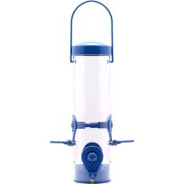 PERKY-PET® 2-in-1 Tube Bird Feeder, 3265, Navy, 1.25 LB