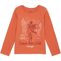 Wrangler Girl's Long Sleeve Graphic T-Shirt