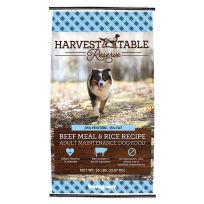 HARVEST TABLE® 25/15 Beef Meal & Rice Recipe Dog Food, P445, 35 LB Bag