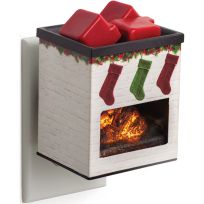 CANDLE WARMERS® Holiday Fireplace Pluggable Fragrance Warmer, P2CRS, Small