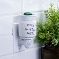 CANDLE WARMERS® Live Laugh Love Pluggable Fragrance Warmer, PILL2, Small