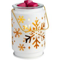 CANDLE WARMERS® Snowflake Vintage Bulb Illumination Fragrance Warmer, EBSFK, Large