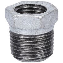 Galvanized HEX Pipe Bushing, 3/8 IN x 1/4 IN, 35-3/8X1/4G