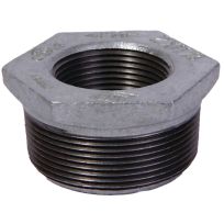 Galvanized HEX Pipe Bushing, 1/2 IN MPT x 3/8 IN FPT, 35-1/2X3/8G