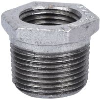 Galvanized HEX Pipe Bushing, 3/4 IN MPT x 1/2 IN FPT, 35-3/4X1/2G