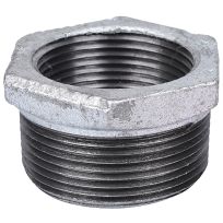 Galvanized HEX Pipe Bushing, 1-1/2 IN MPT x 1-1/4 IN FPT, 35-1-1/2X1-1/4G