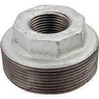 Galvanized HEX Pipe Bushing, 2 IN MPT x 1-1/2 IN FPT, 35-2X1-1/2G