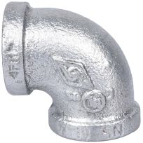 Galvanized 90 Degree Pipe Elbow, 3/4 IN, 2A-3/4G